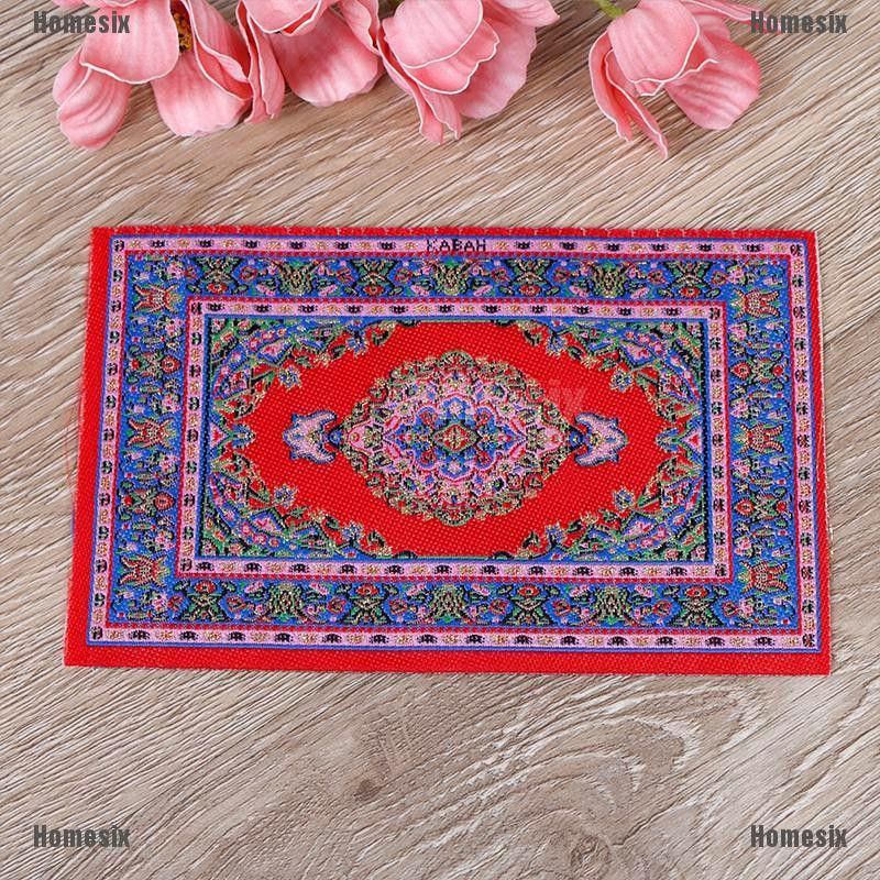 [HoMSI] Dollhouse mini carpet mat 1:12 dollhouse miniature dollhouse accessories kit SUU