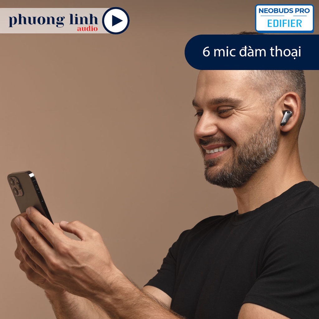 Tai nghe bluetooth EDIFIER NEOBUDS PRO- HIRES Audio Wireless - Chống ồn chủ động - 6 micro đàm thoại