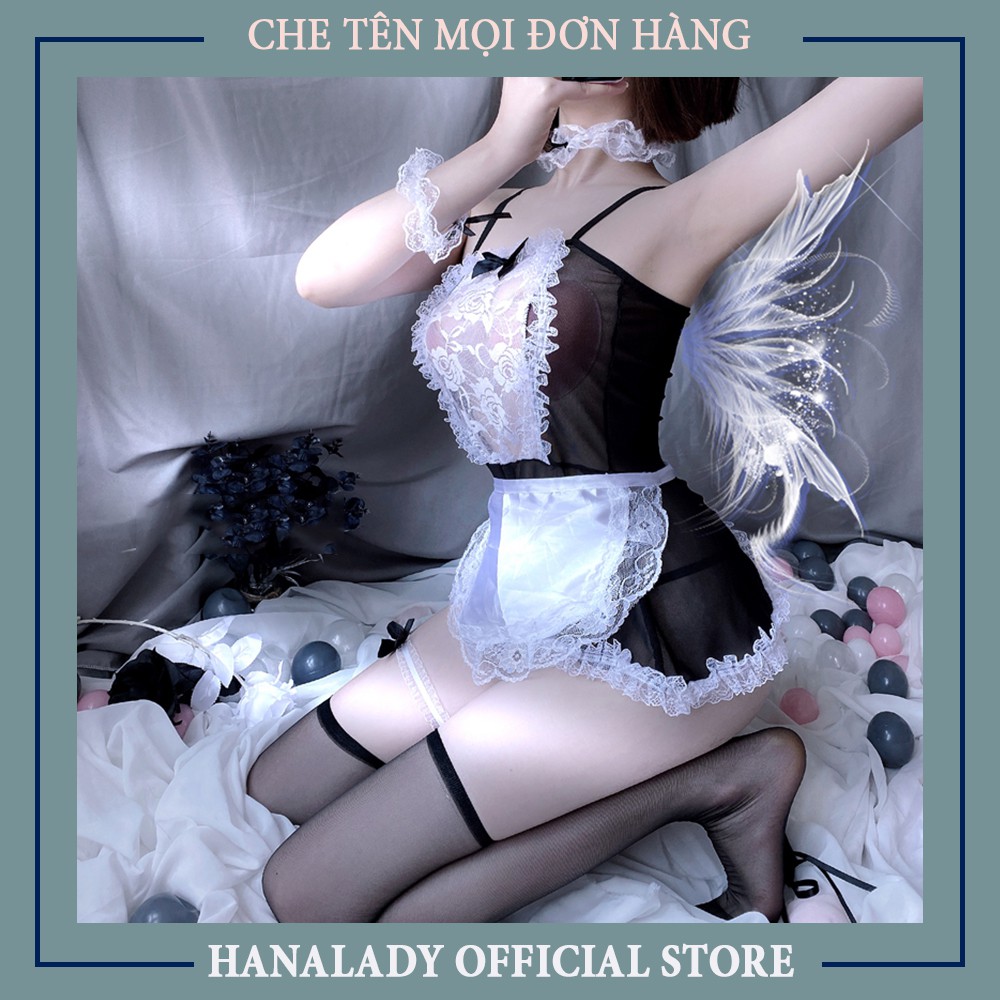 Váy ngủ nữ -Cosplay Sexy Hầu Gái Bộ Ngủ Costume Nàng Hầu Quyến Rũ Gợi Cảm chát liệu lụa mềm mịn C158 | BigBuy360 - bigbuy360.vn