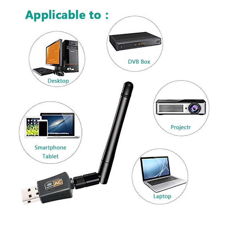 Usb Wifi Ac 600mbps Hi-Fi