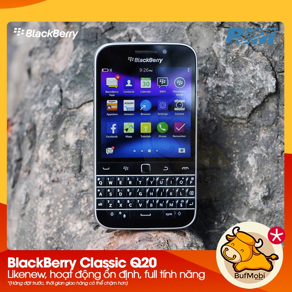 Điện thoại Blackberry Classic Q20 Likenew sử dụng tốt, máy nguyên bản