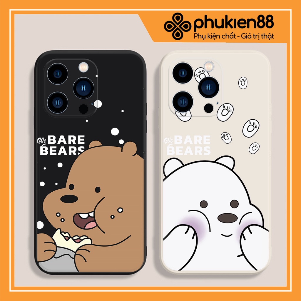 Ốp lưng ip Bares Bear cạnh vuông 6/6plus/6s/6splus/7/7plus/8/8plus/x/xr/xs/11/12/13/pro/max/plus/promax
