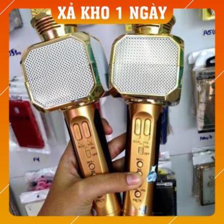 [GIÁ SỐC] Micro hát karaoke không dây SD-10 bluetooth có loa hỗ trợ ghi âm pass chuẩn -  BH 6 tháng đổi mới