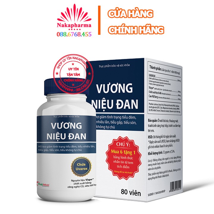 Vương Niệu Đan – Hỗ trợ giảm kích thích bàng quang, giảm tiểu đêm nhiều lần, tiểu són, tiểu rắt