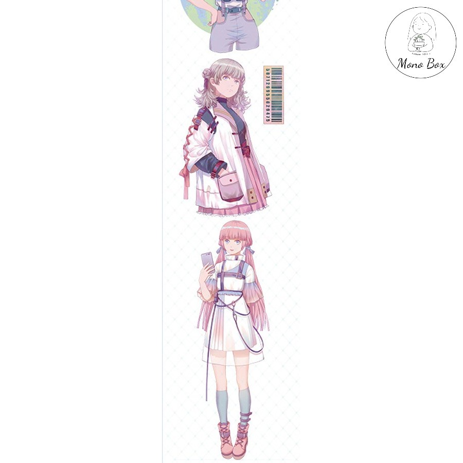 Washi tape chiết trang trí sổ đẹp nhân vật cute MONO BOX NHS06