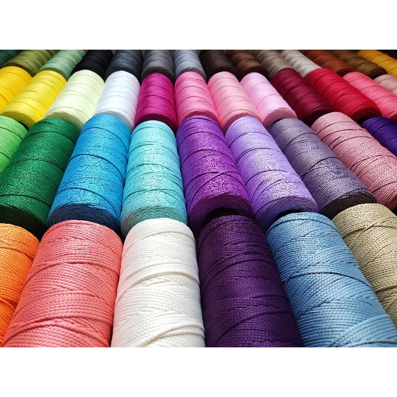 Sợi Dệt Cotton Craft Yarn Trơn Màu 21-40