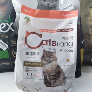 Thức ăn hạt cho mèo Catsrang 400g
