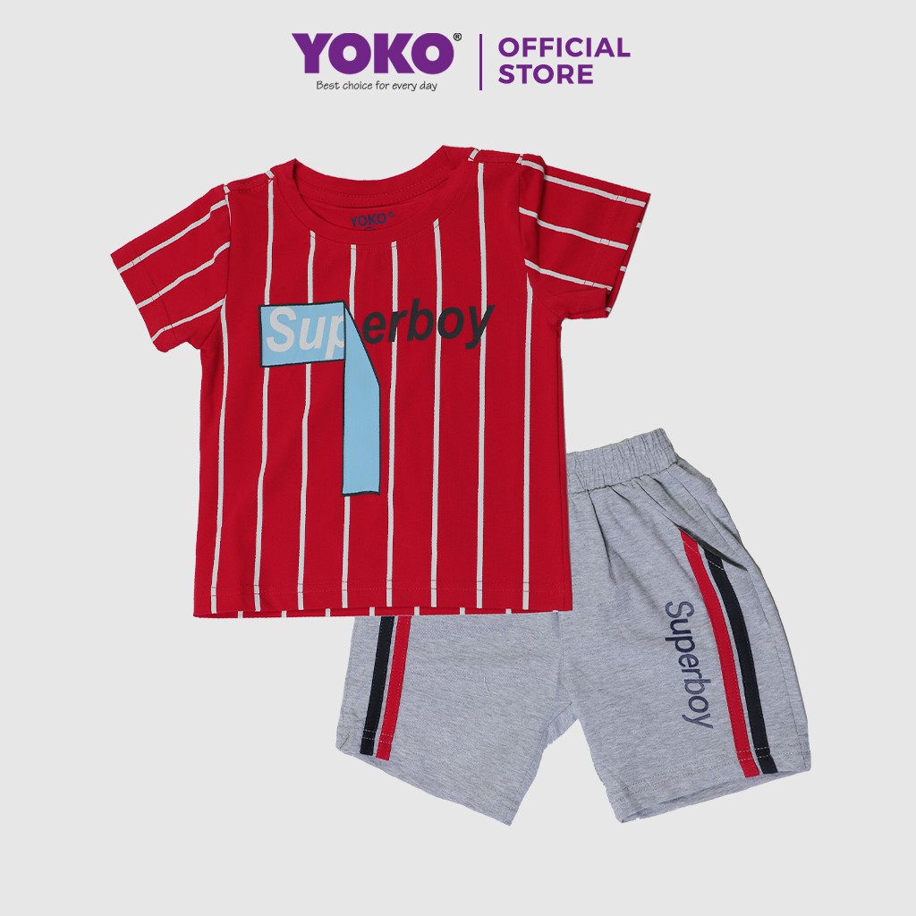 Bộ Quần Áo Thun Tay Ngắn Bé Trai (6-9 Tuổi) YOKO KID’S FASHION 21039T