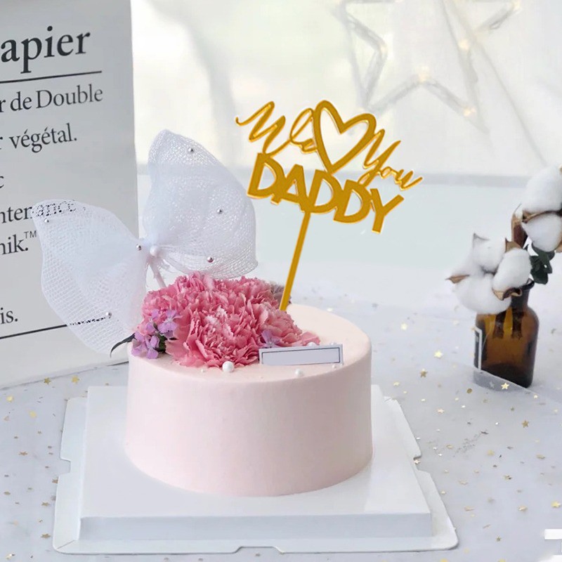 Chữ Happy Father 's Day Trang Trí Bánh Kem