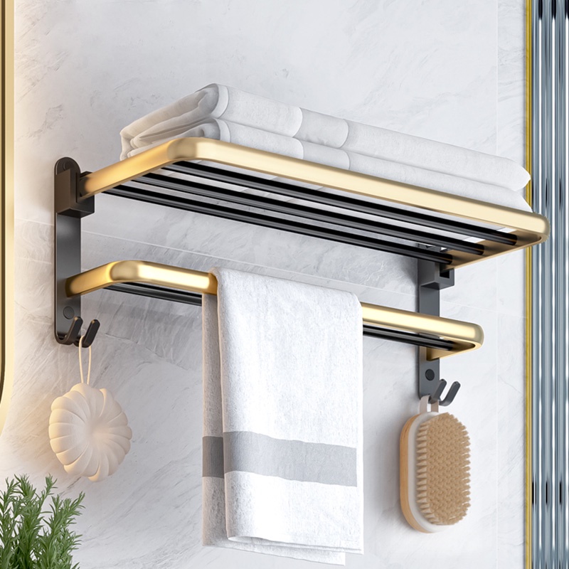 Giá treo khăn MEIDOO gắn tường bằng nhôm kim loại cao cấp tiện lợi