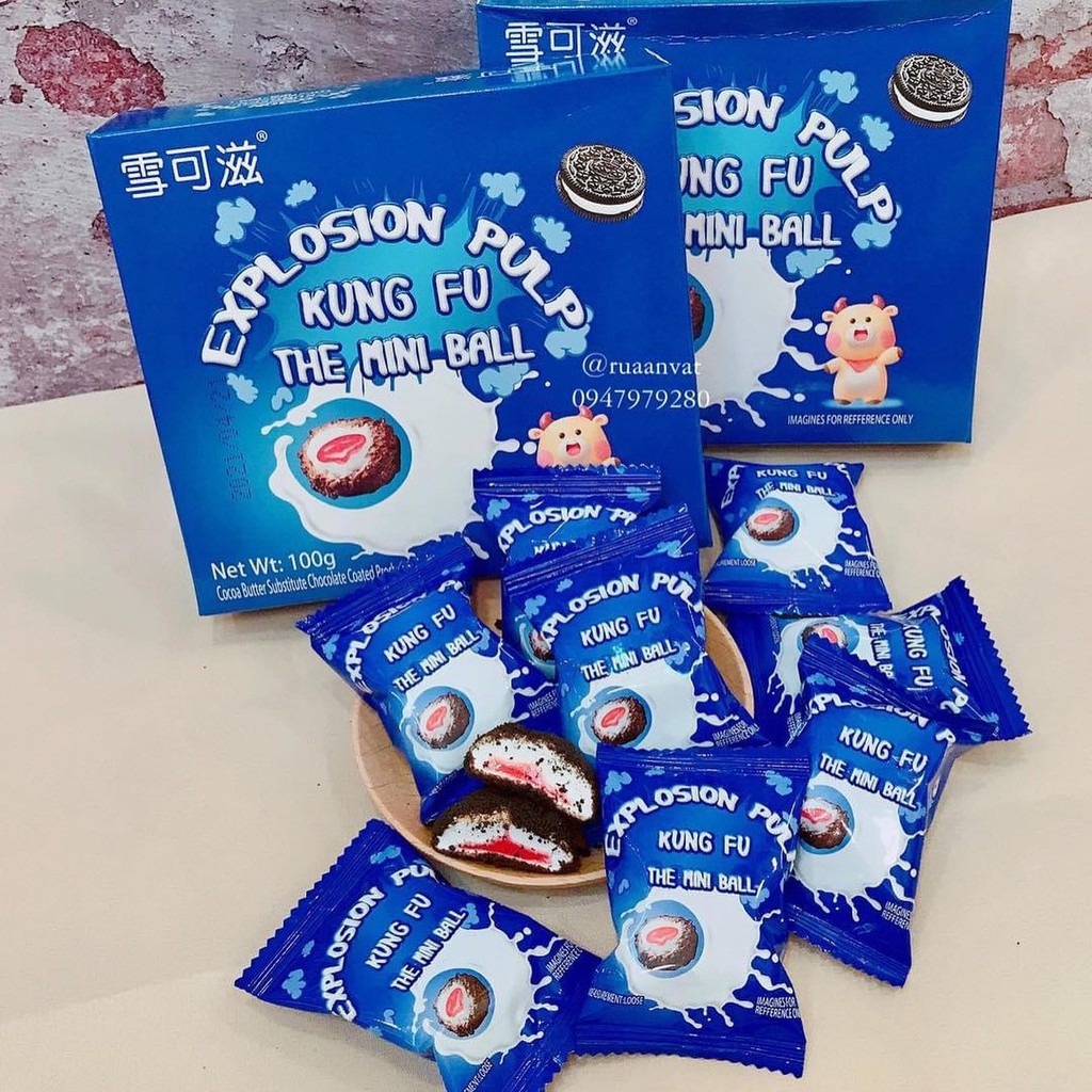 [Mã 77FMCGSALE1 giảm 10% đơn 250K] KẸO MARSHMALLOW OREO NHÂN DÂU | BigBuy360 - bigbuy360.vn