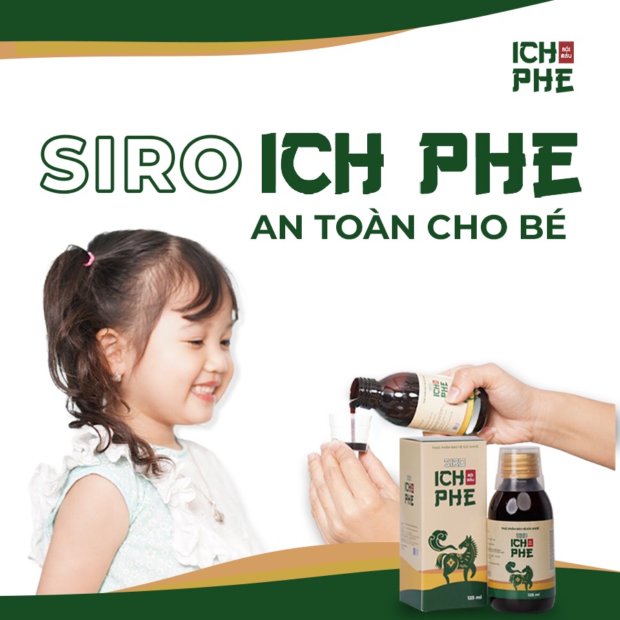Siro Ho Ích Phế bối mẫu có phổi ngựa bạch, không đường giảm ho, long đờm, đau rát cổ họng, khản tiếng