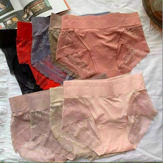 Quần lót nữ cotton phối ren cạp cao gen bụng -BIG SIZE- quần chíp nữ hàng cao cấp(ảnh thật)