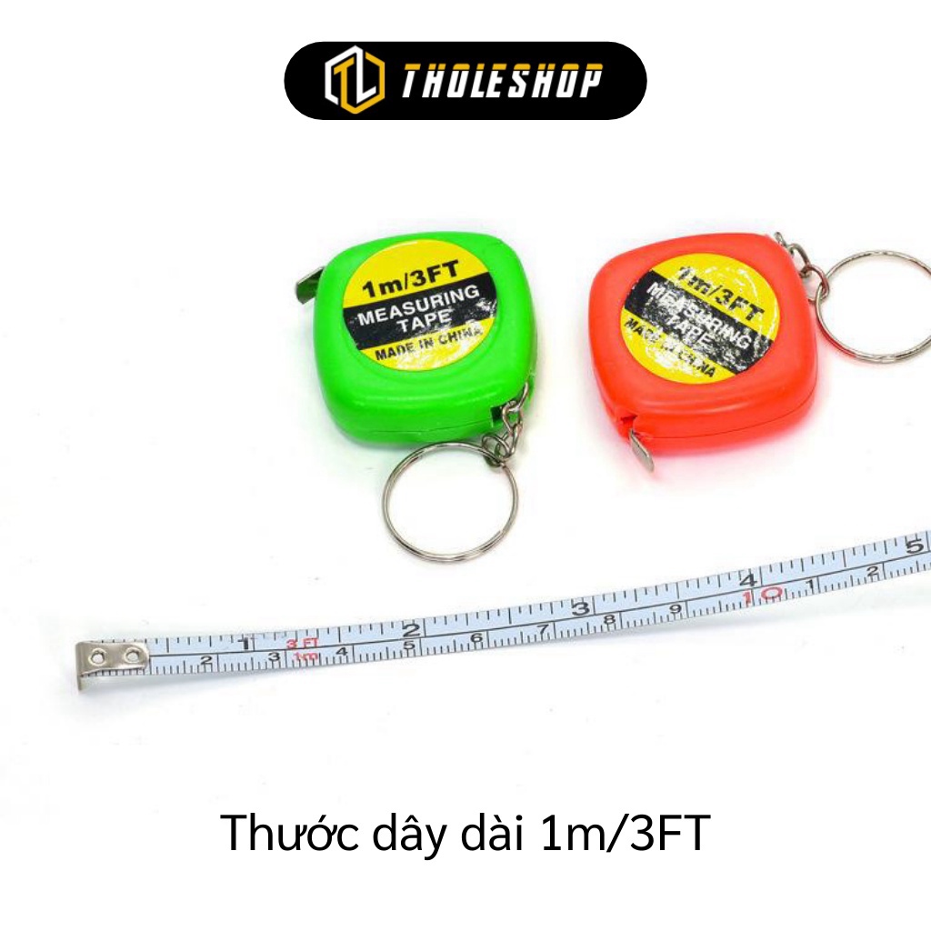 [SGD] Thước Cuộn - Móc Khóa Kiêm Thước Dây Dài 1m Nhỏ Gọn, Đáng Yêu Nhiều Màu Sắc 5158