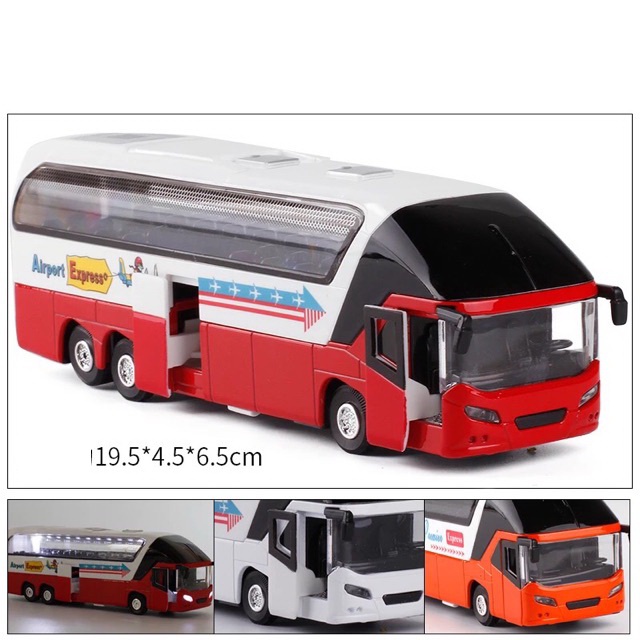 Có sẵn ✨✨ Mô Hình Xe Bus 1 Tầng 4 Màu ✨✨ Dài 19.5cm ✨✨