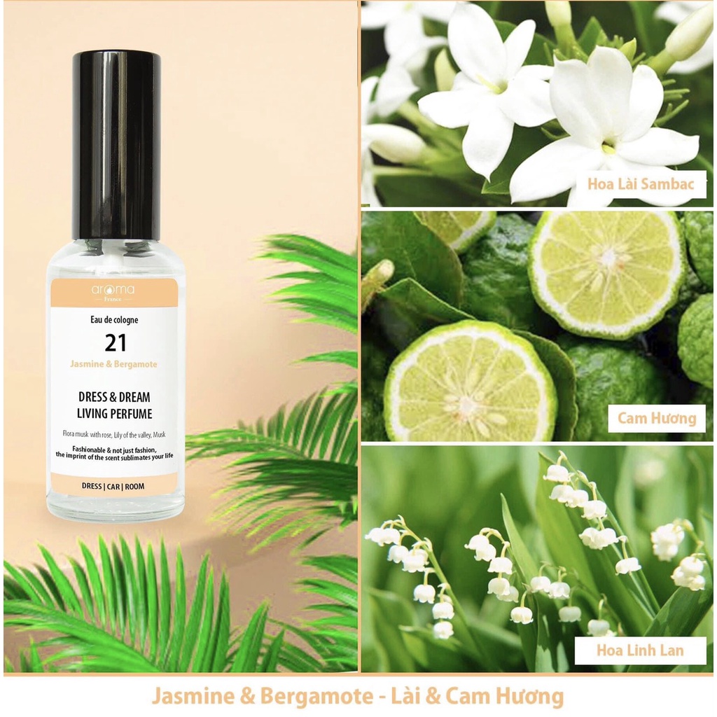 Xịt Thơm Phòng , oto , tủ quần áo , Aroma hương gỗ đàn hương xạ hương số 31 30ml