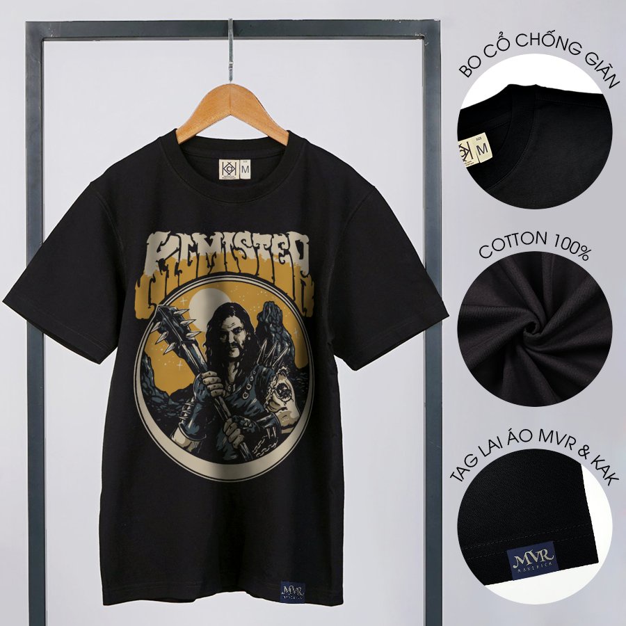 Áo thun rock Kilmister Lemmy phong cách unisex phông nam nữ huyền thoại localbrand MVR BB4320