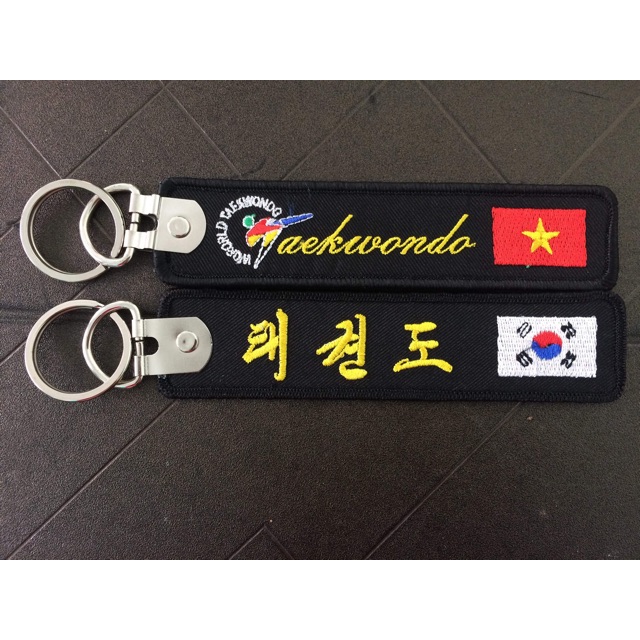 Móc khoá thêu Taekwondo