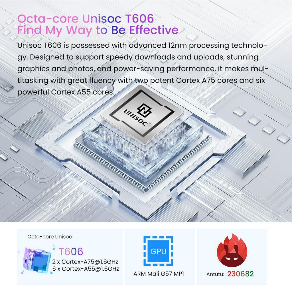 Điện thoại thông minh Blackview Oscal C70 màn hình 6.6 '' / 6GB RAM + 128GBROM