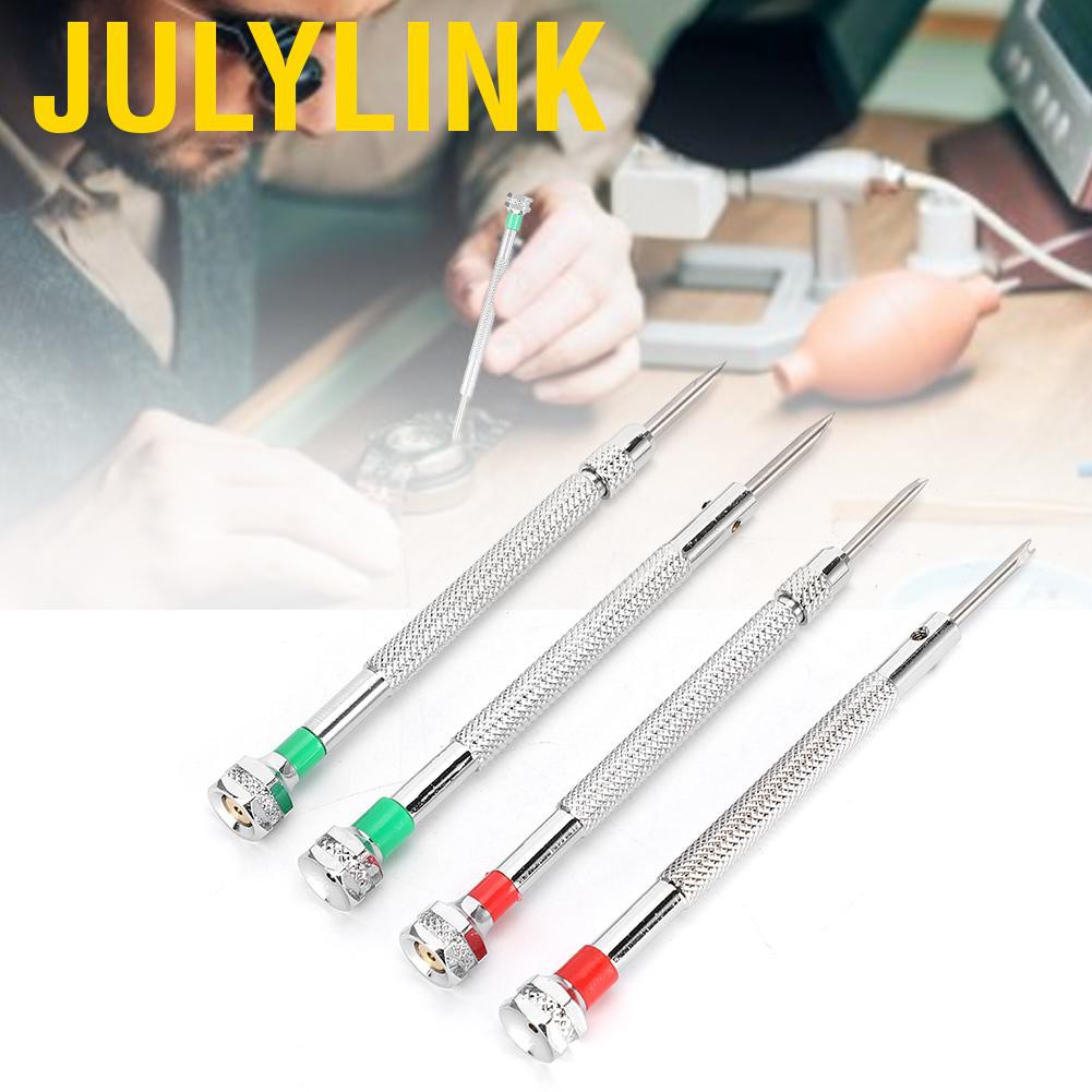 Bộ 4 Tua Vít Sửa Chữa Đồng Hồ Bằng Hợp Kim Thép