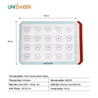 Tấm nướng silpat Unibaker 40x30cm/ 40x60cm