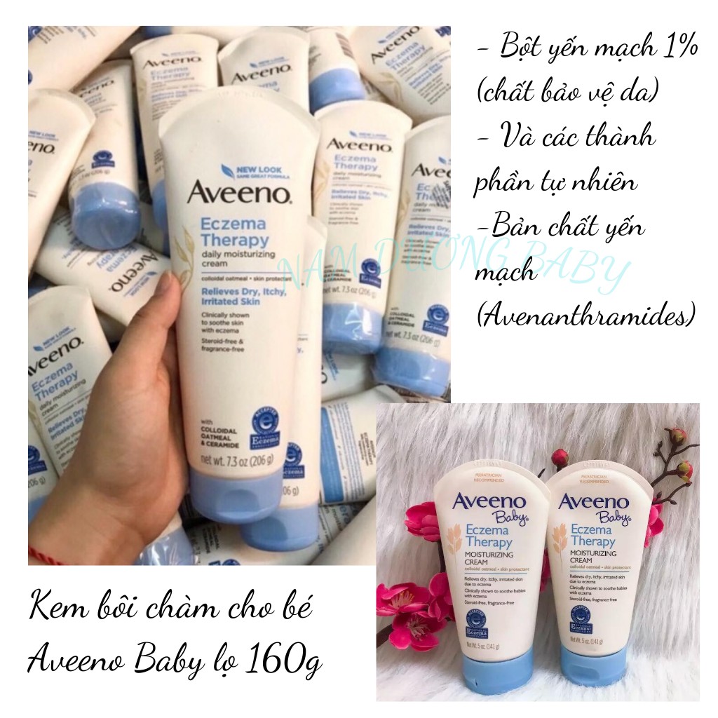 Kem bôi chàm cho bé Aveeno Baby lọ 160g