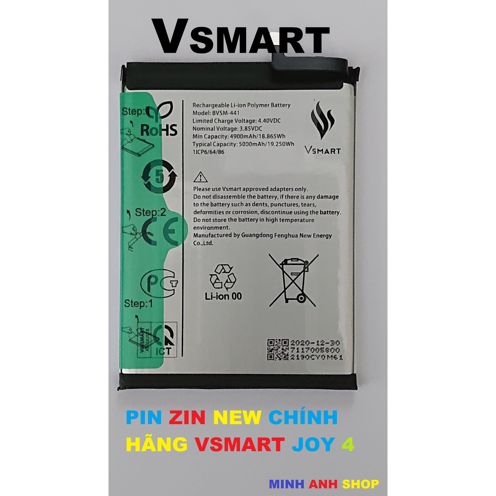 PIN ZIN NEW CHÍNH HÃNG VSMART JOY 4: BVSM-441