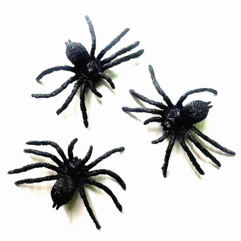 1 Con Nhện giả đồ chơi To Đen CHÂN DÀI