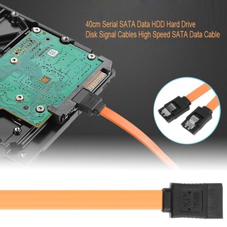 ✿Yi✿40cm SATA HDD Hard Drive Optical Drive Double Chip Data Cable with Buckle