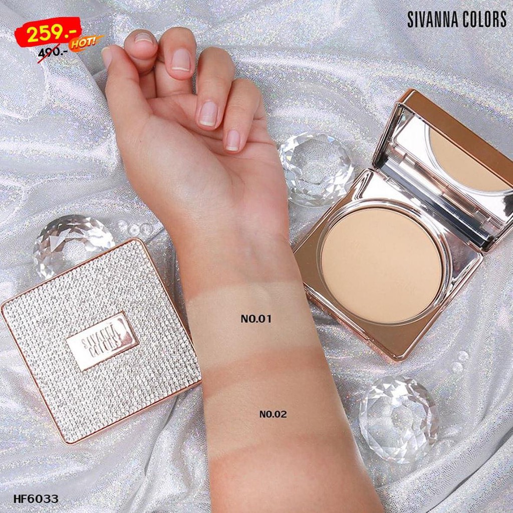 Phấn phủ nén Sivanna Diamond Rose | BigBuy360 - bigbuy360.vn