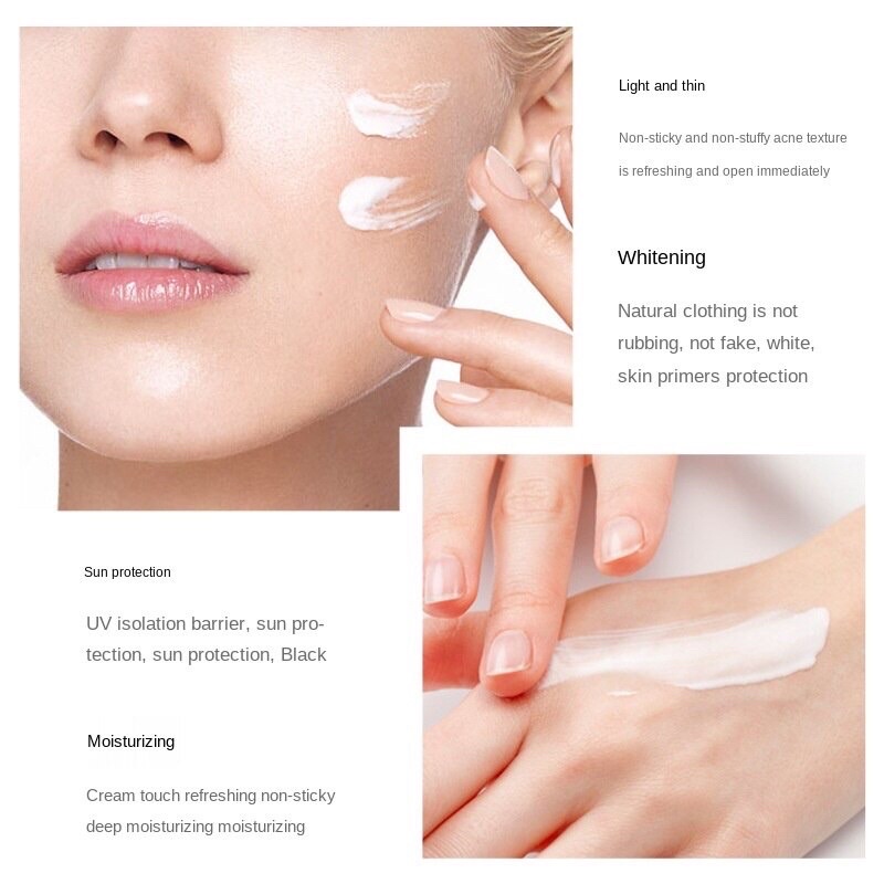 [Hàng mới về] Kem chống nắng dưỡng trắng da giảm tàn nhang chống nước Xinya SPF50