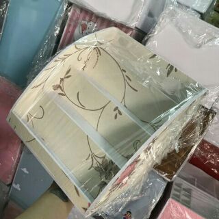 ( tặng mask)  khay đựng son nước hoa, phấn mắt,  phấn má mini