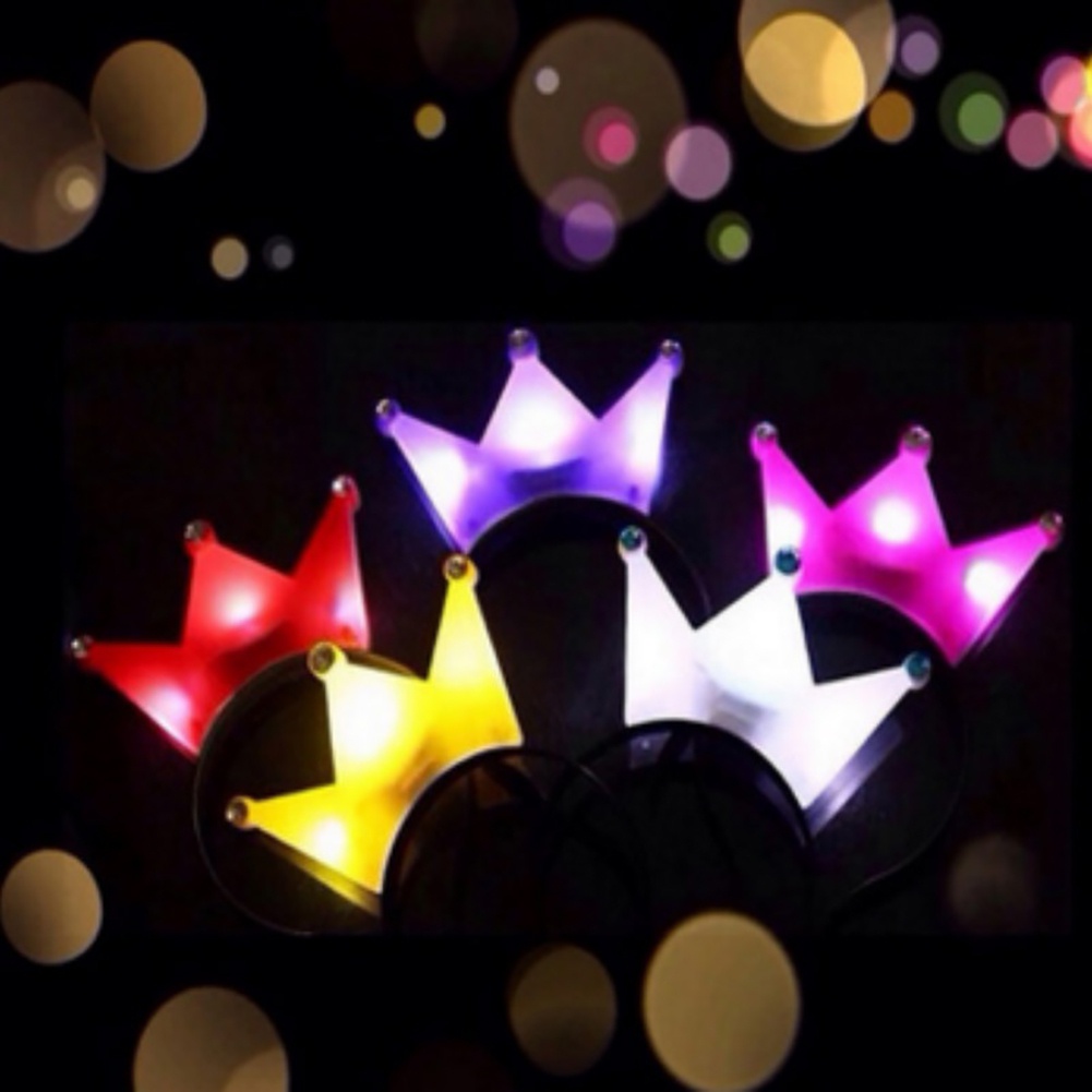 Gmz- Cài Tóc Hình Vương Miện Công Chúa Có Đèn LED Phát Sáng Dành Cho Tiệc Tùng