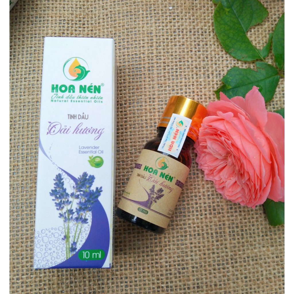 Tinh dầu Oải Hương NGUYÊN CHẤT Hoa Nén 10ml_Tinh dầu xông giúp giảm căng thẳng, mệt mõi, ngủ sâu giấc