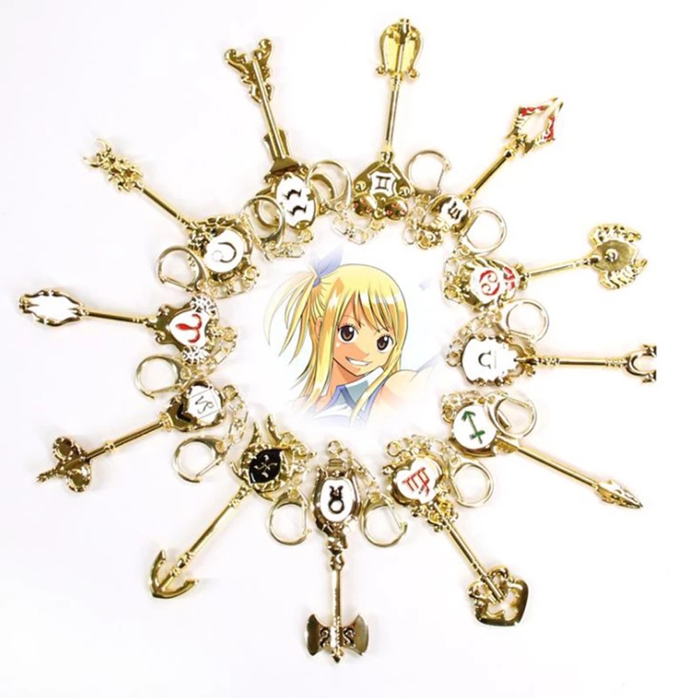 Móc Khóa Họa Tiết Hoạt Hình Twelve Fairy Tail Dễ Thương