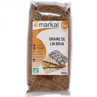 Hạt lanh nâu hữu cơ markal 500gr