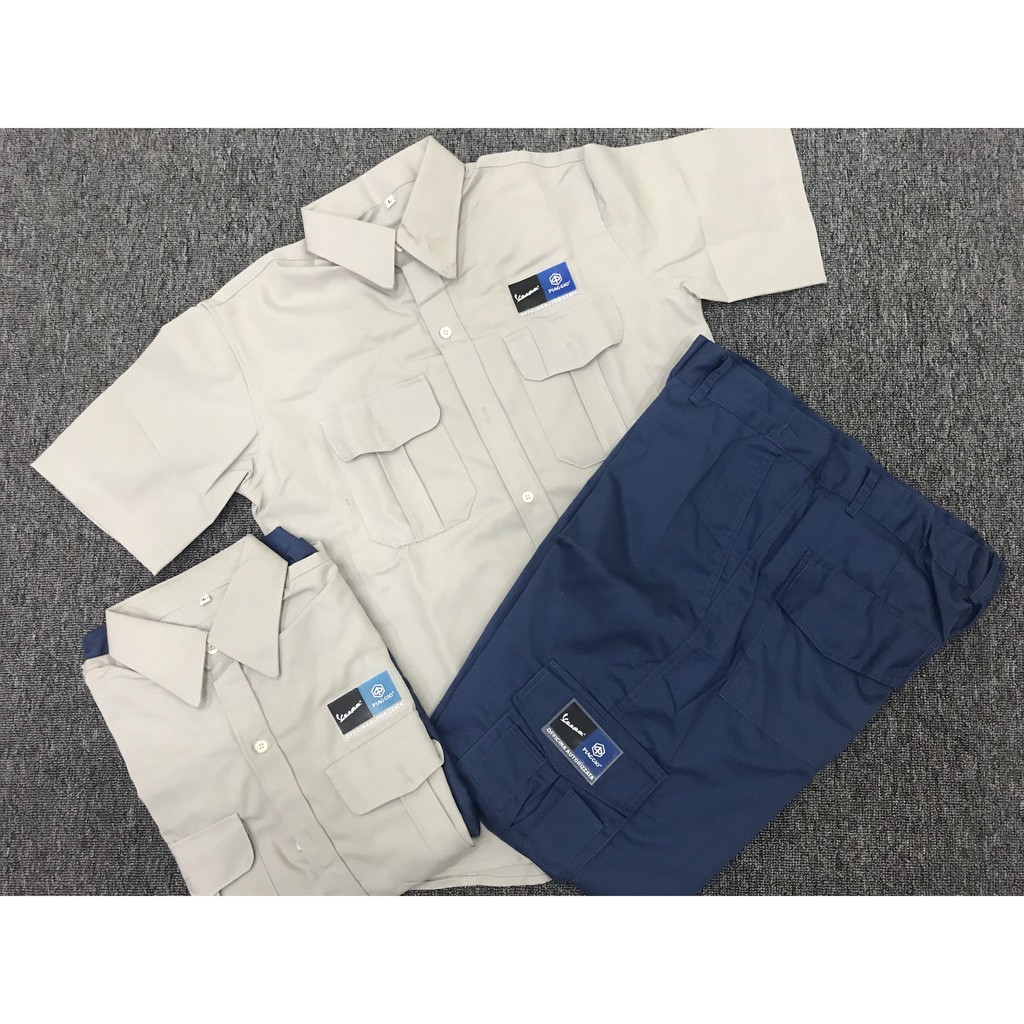 Đồng phục sữa xe piaggio xám