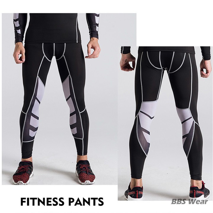 Quần Tập Gym Cho Nam Quần Giữ Nhiệt COMPRESSION Dáng dài thoáng khí - Legging nam GY04