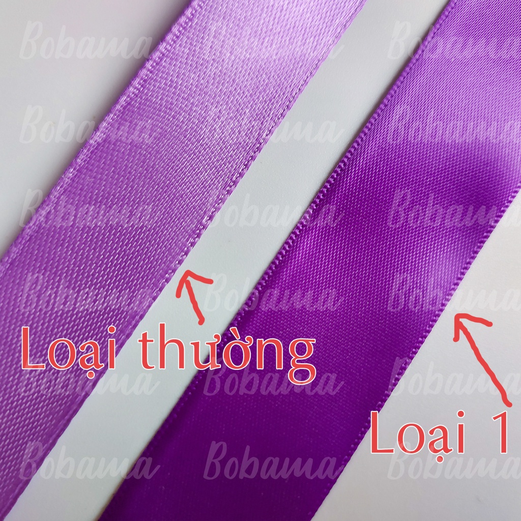 Ruy băng 4cm satin một mặt chất lượng loại 1