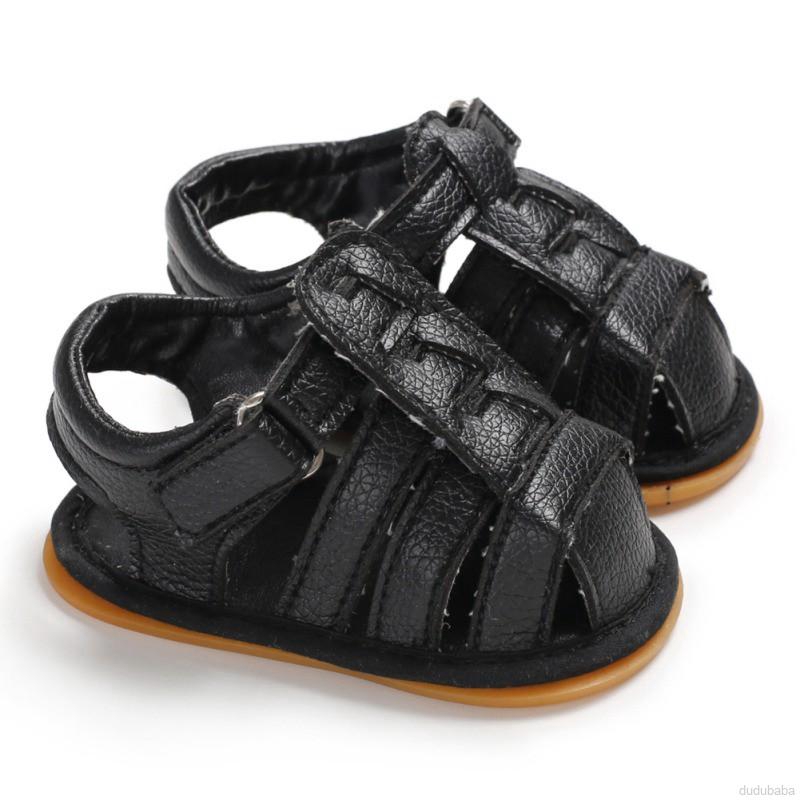 Giày Sandal Da Pu Thoáng Khí Cho Bé 0-18 Tháng Tuổi