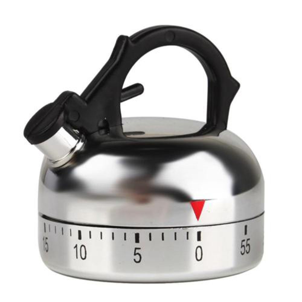 Đồng hồ hẹn giờ 60 phút dùng trong nhà bếp thiết kế hình ấm nước ngộ nghĩnh
