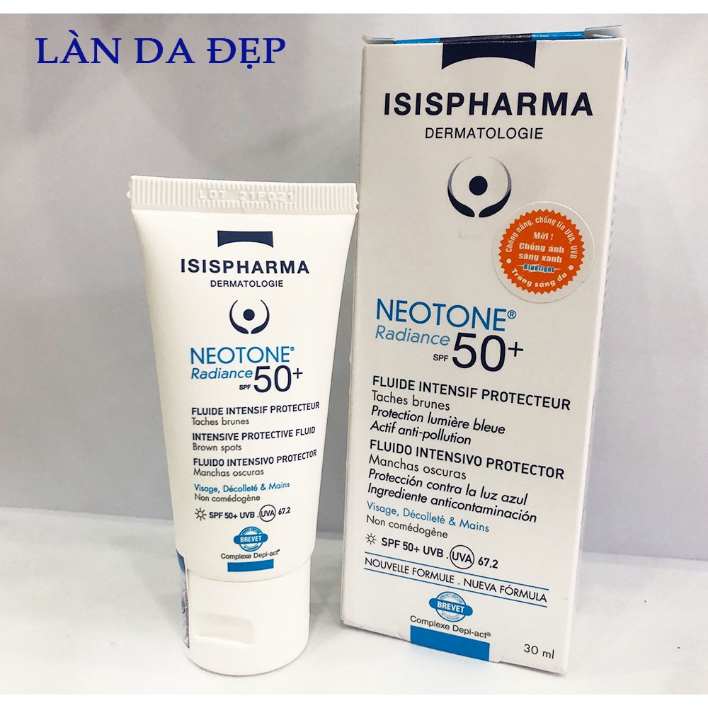 Kem chống nắng Isis Pharma Neotone Radiance SPF50+ chống nắng dưỡng da giảm thâm 50ml