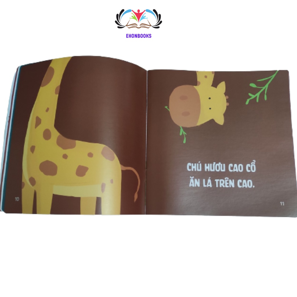 Sách Ehon cho bé 0 - 3 tuổi - Ehon nhật bản Bạn Ăn Gì Vậy wabooks