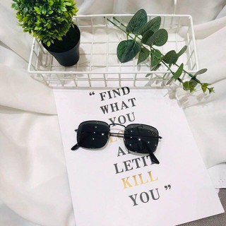 KÍNH MÁT ULZZANG ĐEN SIÊU NGẦU