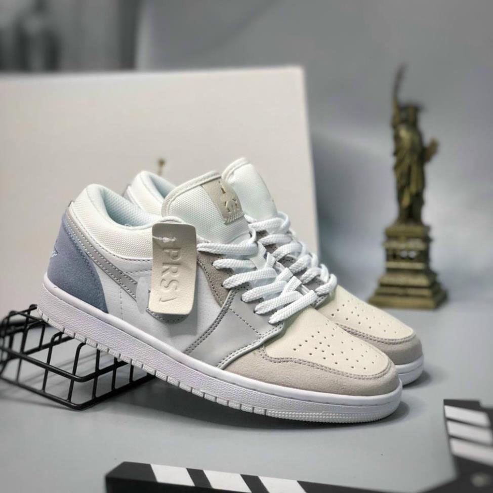 🎀 SIÊU HÓT 🎀 Giày Sneaker Jordan Paris xám cổ thấp nam nữ cao cấp full box + bill