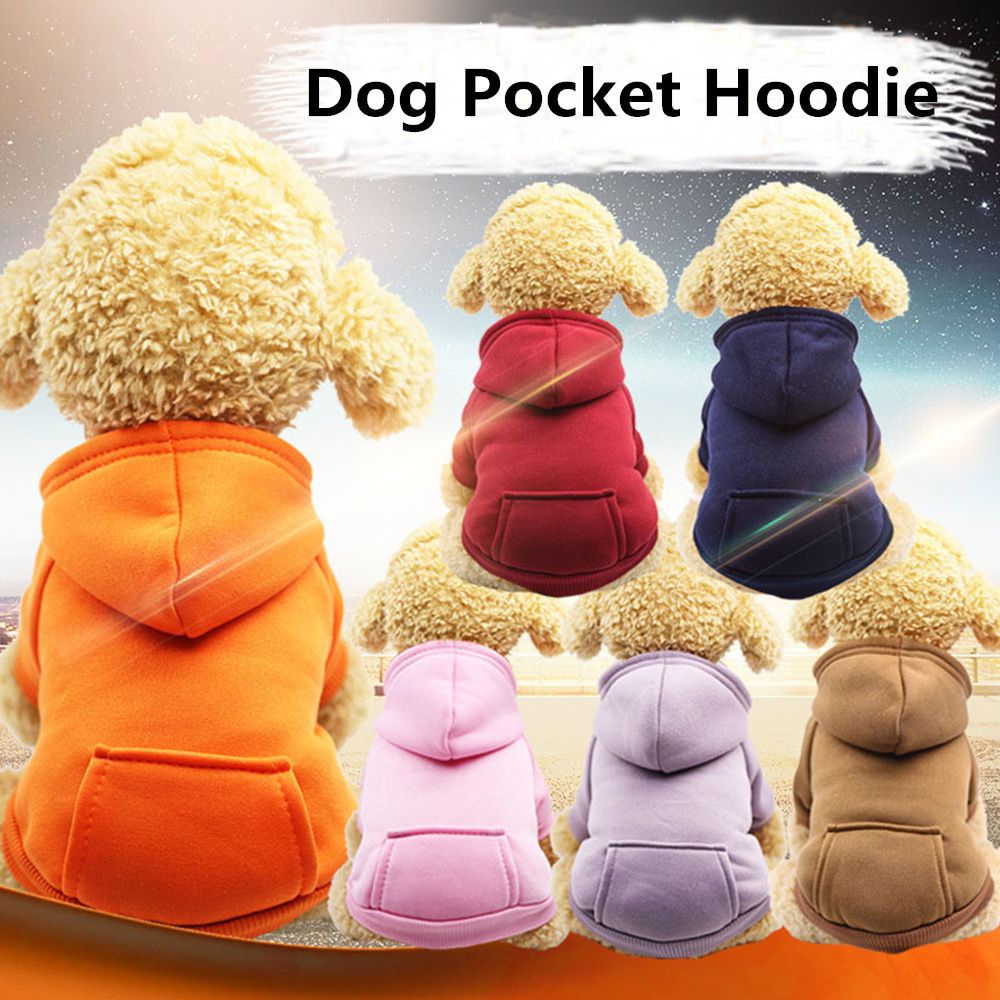 Áo hoodie giữ ấm nhiều màu sắc tùy chọn phong cách thu đông cho thú cưng