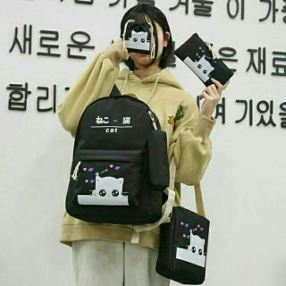 CẶP HỌC SINH CHẤT VẢI CAO CẤP CHỐNG GÙ LƯNG CHO BÉ, BALO HOT TREND 2024 TẶNG TÚI ĐEO CHÉO+ TÚI RÚT+ HỘP BÚT( CÓ HOẢ TỐC)