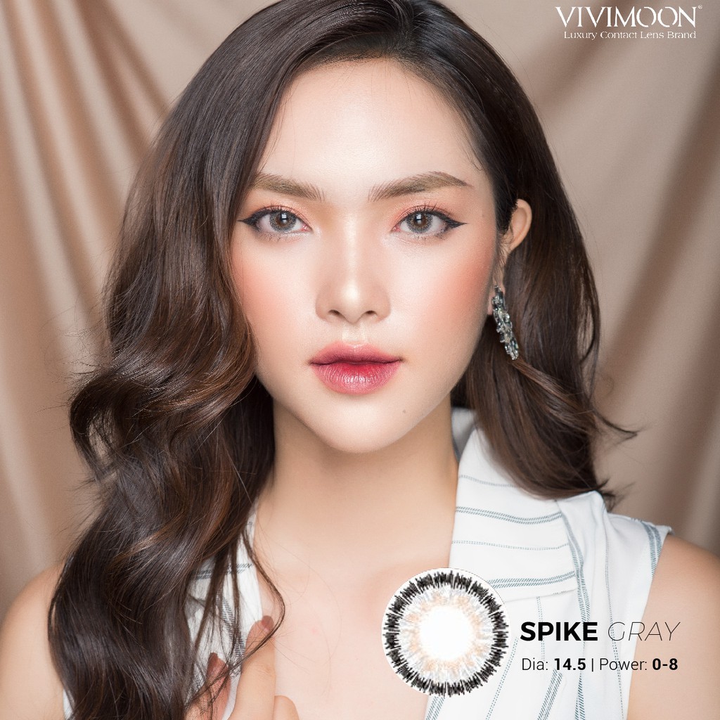 Lens Cận Xám Tây Hàn Quốc Spike Gray 14.5mm Vivimoon