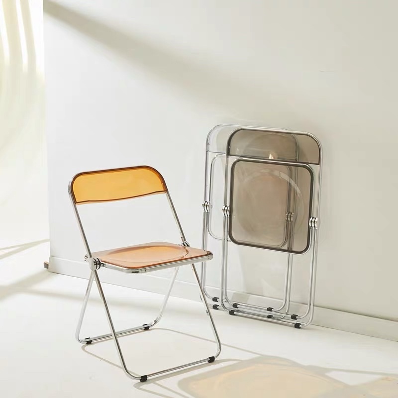 Ghế gấp trong suốt Acrylic cao cấp - Hàn Quốc