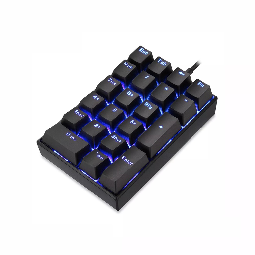 Bàn phím cơ Numpad Motospeed CK23 (Blue/Red Outemu,LED Xanh, 21 phím)